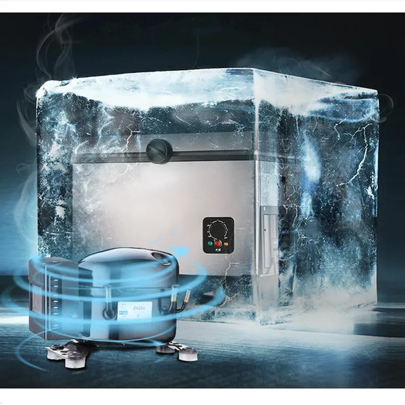 45L холодильник для тс Компрессорное Охлаждение мини холодильник Холодильная и морозильная мини-кулер автомобиль 12 V 24 V можно использовать