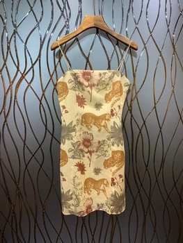 

Summer 2020 New Animal Printing Patterns Coloured Decorative Shoe Shoulder Suspended Dresses