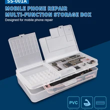 10 шт. многофункциональная коробка для хранения для разбивания компонентов iPhone samsung винты для материнской платы чипы контейнер для хранения