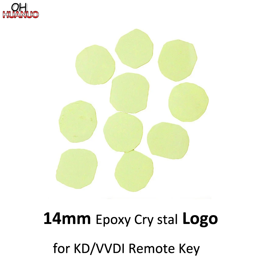 

10PCS,14mm Car Key Logo Resin Epoxy Crystal Replacement LOGO for KD / VVDI Remote Car Key Sticker Flip key Logo