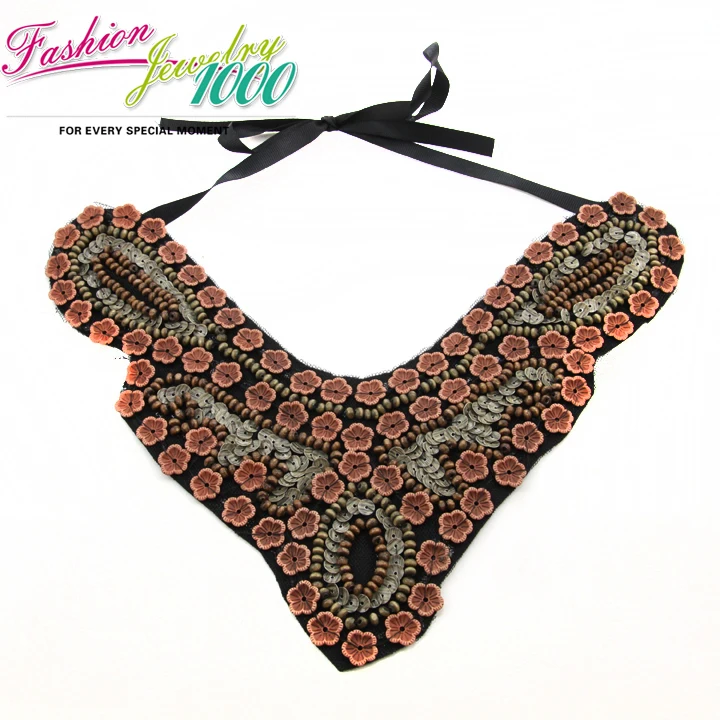 Nueva Brown Rose Granos de la Flor Gargantilla Collar collar Moda Vintage Joyería Declaración Para Las Mujeres Shipping