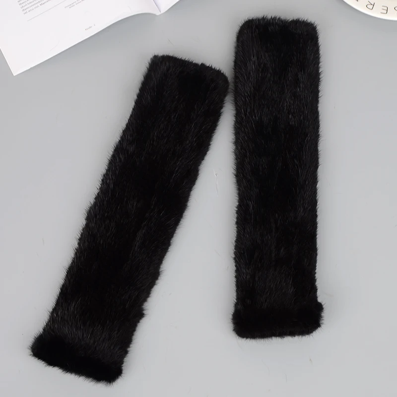 MIARA.L wholesales mink furs furs hand knitting dew finger half finger thickens warm winter to protect the long glove free shipp