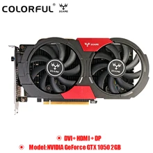 Original Colorful NVIDIA GeForce GTX 1050 2GB DDR5 Graphics Card 7000MHZ 14nm HDMI 128bit Dual Fans