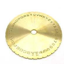 Кольцо гравер пластина с буквы номер внутри кольца гравировка шрифта ювелирные изделия, резьба шрифт инструменты диаметр 12,5 см