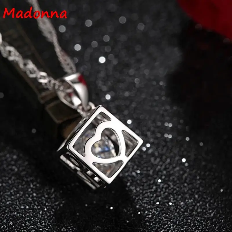 Женская Посеребренная коробка с подвеской в виде сердца|jewelry charms gold|jewelry heelsjewelry