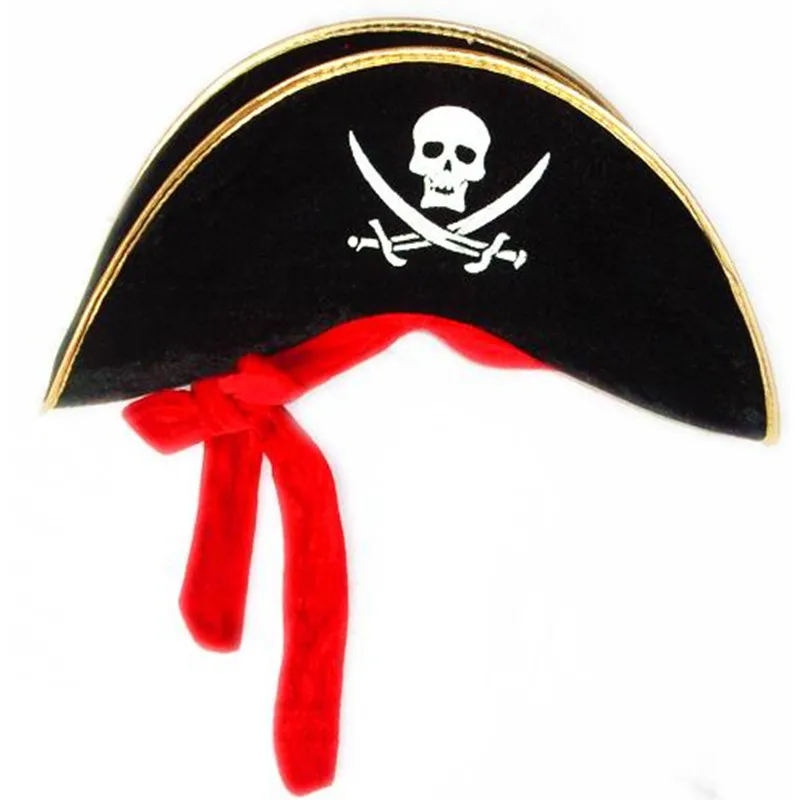 

Hot cosplay party Halloween moon pirate hat velvet pirate hat Caribbean