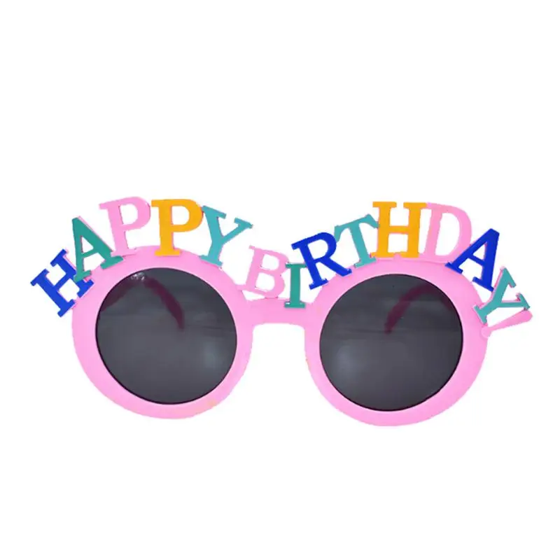 Счастливые очки на день рождения, забавные новые очки, солнцезащитные очки, вечерние очки, вечерние очки, подарок на день рождения для детей, девочек, детей