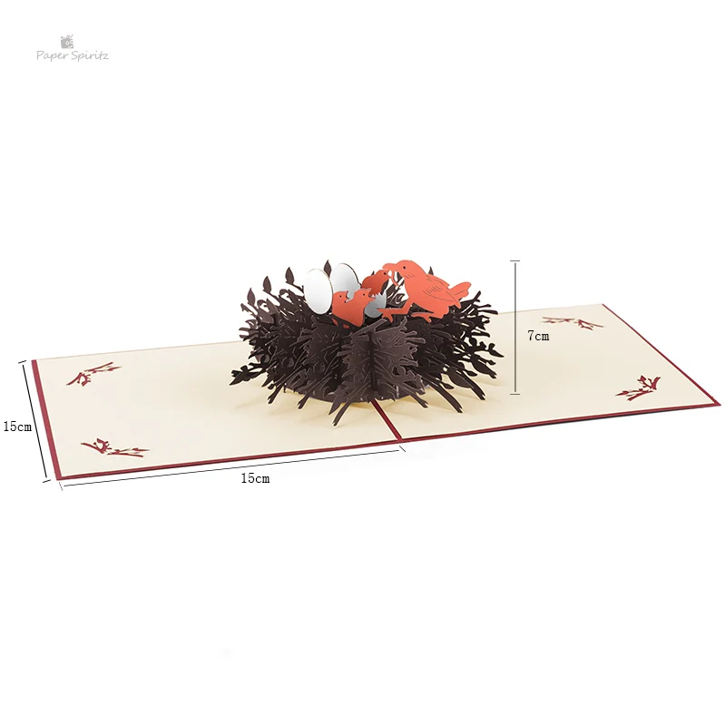  PAPER SPIRITZ Parental love Cards 3D laser Cut Paper Love Pop Up Card with Envelope Invitations Gre - 32899903270