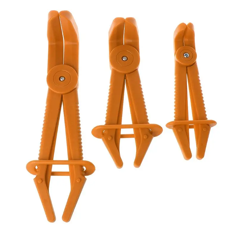 New 3Pcs Nylon Line Clamp Plier Hose Clamp Tool Set Brake Fuel Water Line Clamp Plier Hands Free Tool qiang