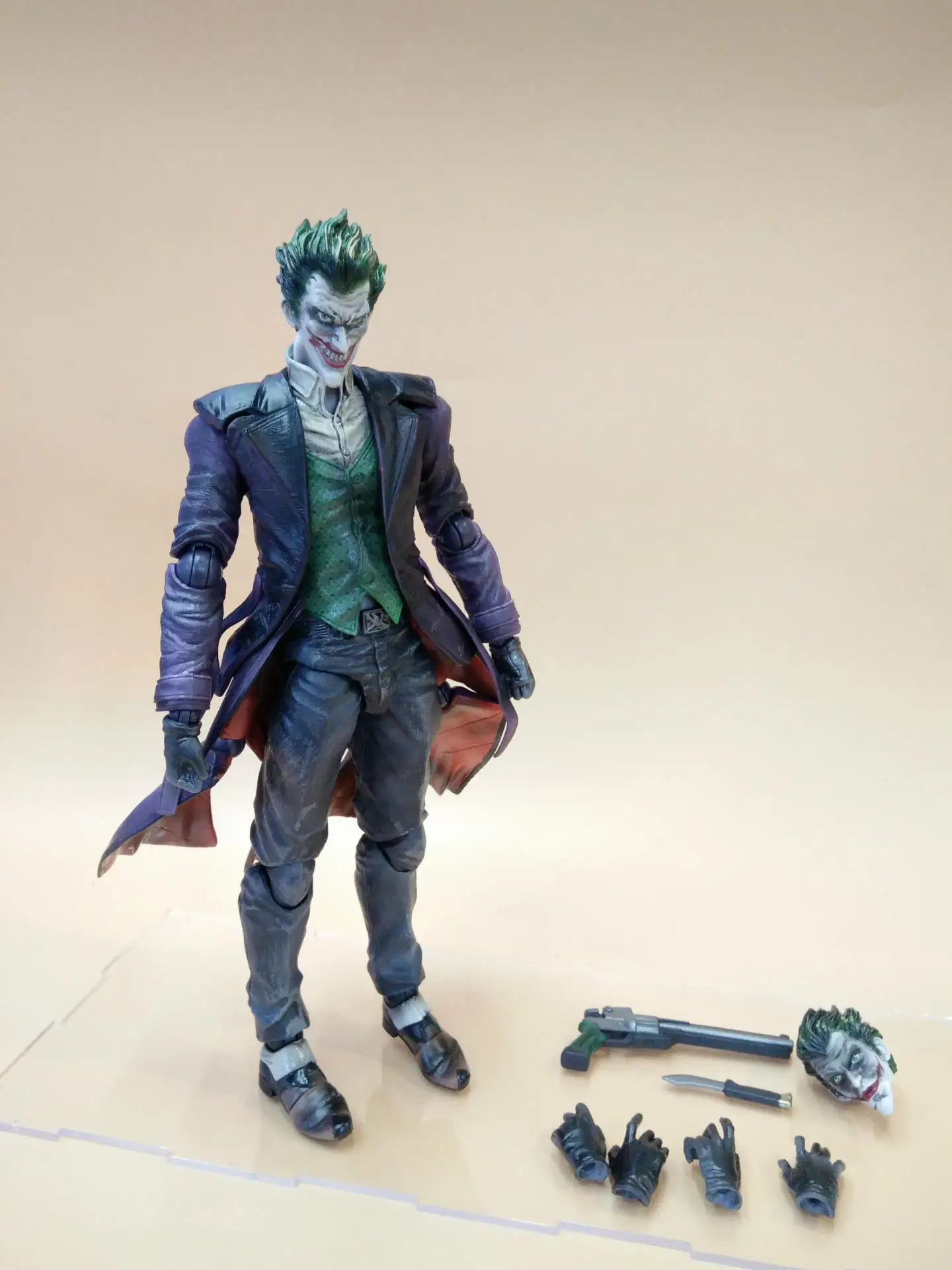 PLAY ARTS 25 см джокер в Бэтмене: рыцарь Аркхема фигурка модель игрушки