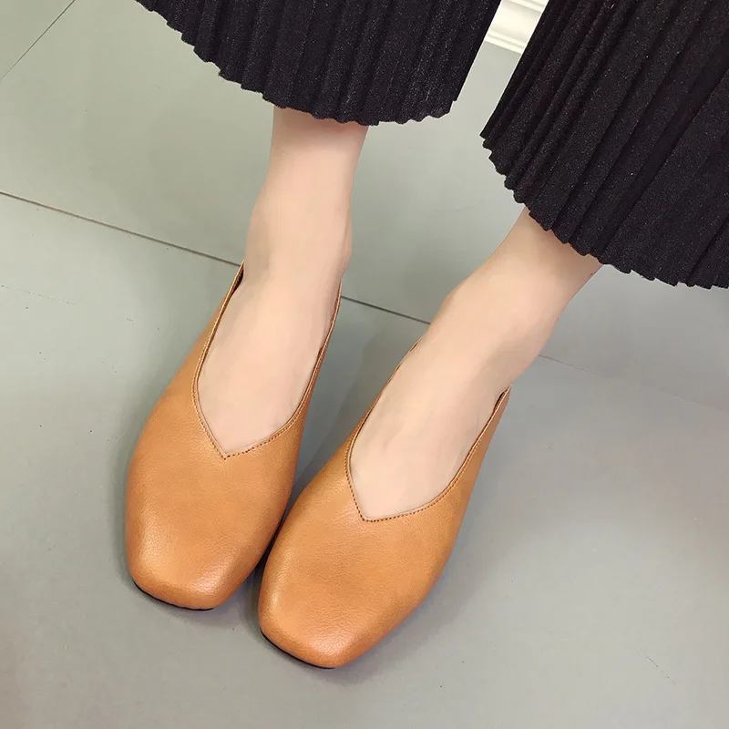 Épais marron Nouveau Coréenne Un 2018 Automne noir De Version Avec breasted Grand Chaussures Single mère saisons La Quatre Beige Printemps vert 0SfnHSq
