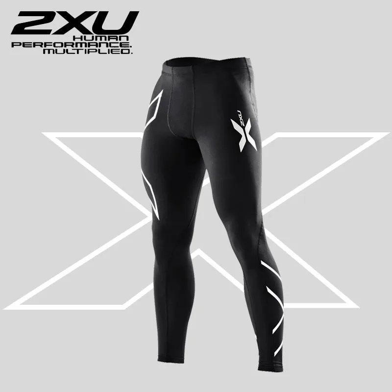 2XU Mens Elite Compression tight pants Men High Elastic fitness jogger pants Suitable For Indoor And Outdoor Sports 4 Color SizeS-3X xia10-1