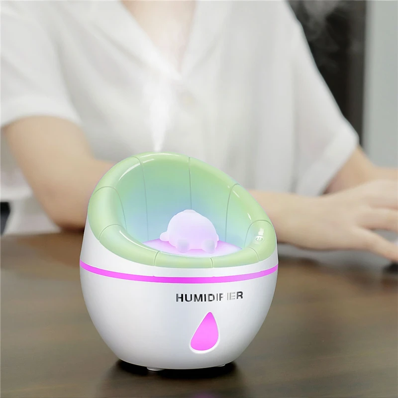 

Creative 350ml Ultrasonic Air Humidifier 7 color changing Air Purifier Home Office Car Mist Maker With USB MIni Fans & Lamp P42