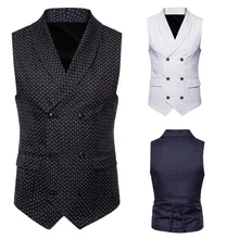 Feitong/мужская повседневная куртка без рукавов с принтом и пуговицами, Британский костюм, жилет, блузка, тонкая мужская куртка# GH40