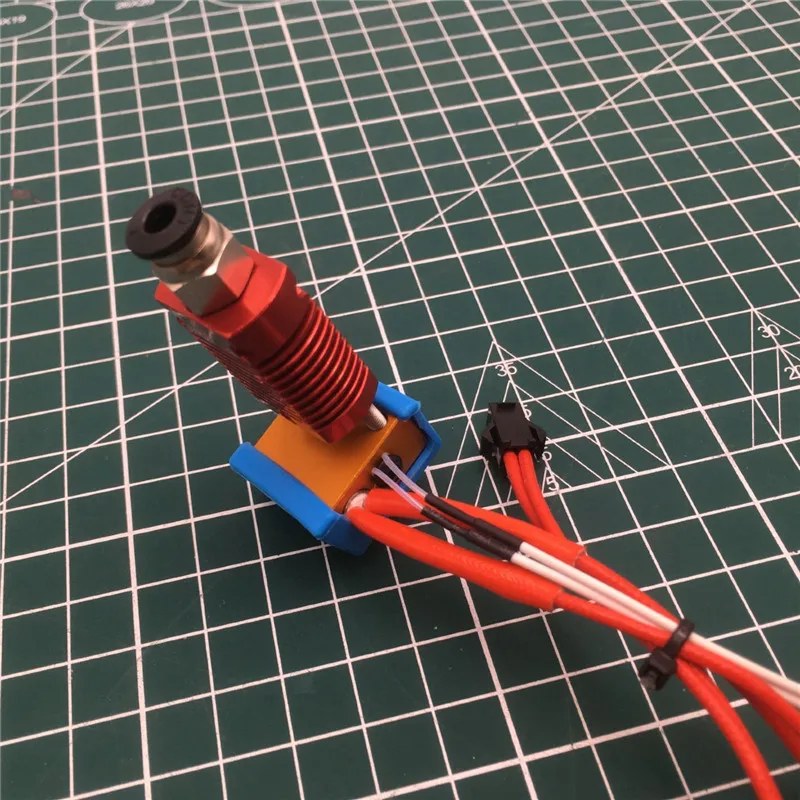 1 шт. Ender 3D принтер MK8 Собранный экструдер Горячий Конец комплект 12/24 в 40 Вт 1,75 мм 0,4 мм насадка подходит для Creality CR-10 3D принтер