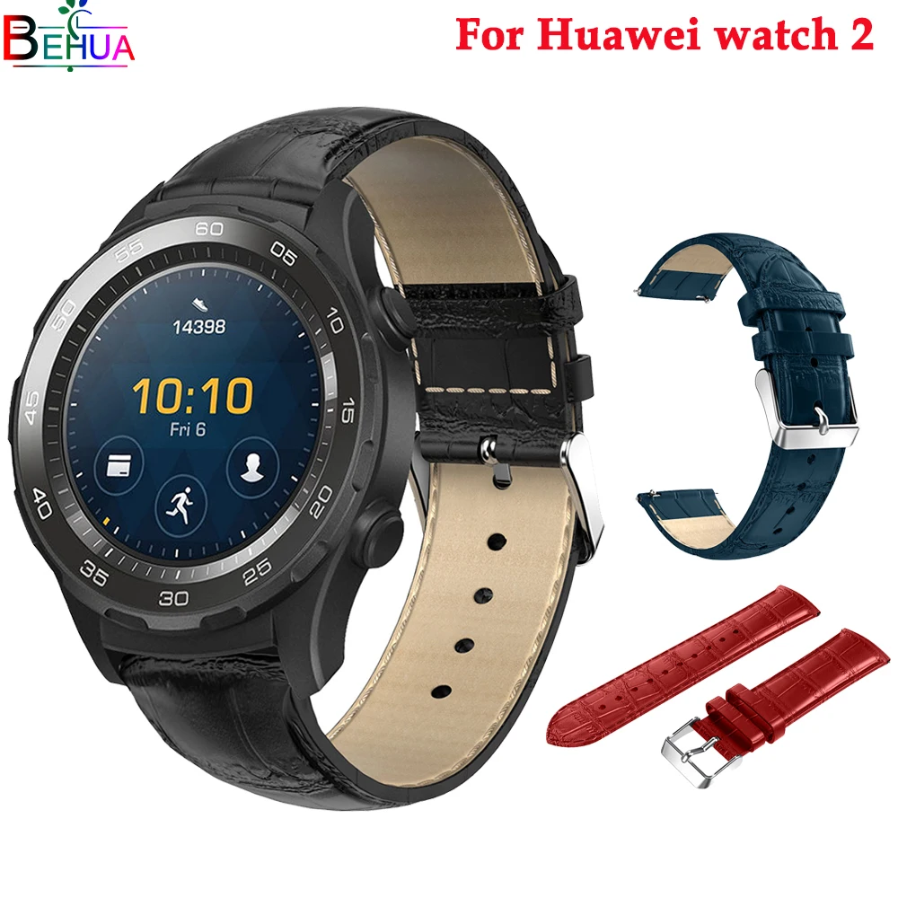 Сменные роскошные кожаные Смарт часы для Huawei Watch 2 ремешок часов оригинальные
