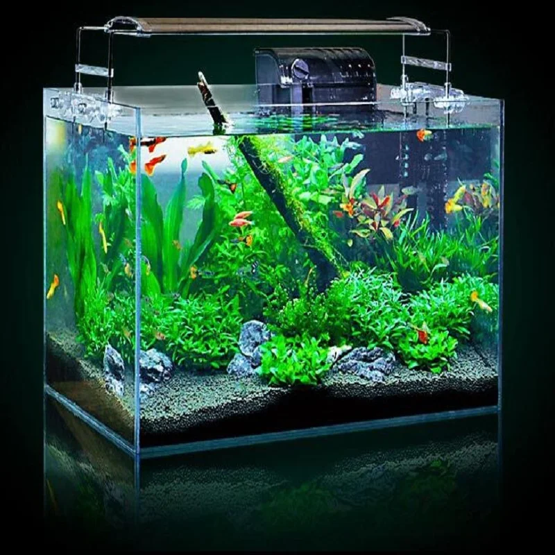 1 piece Desktop living room glass small fish bowl Lazy Ultra white