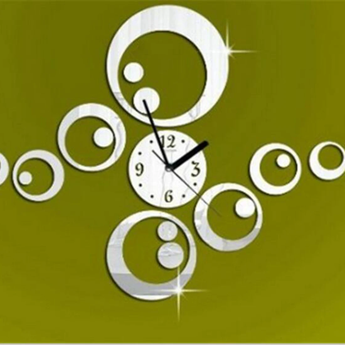 Reloj De Pared De cuarzo con diseño europeo, Reloj De Pared De cuarzo, Reloj decorativo moderno y grande, decoración De sala De estar con espejo acrílico DIY en 3D Reloj De Pared De cuarzo con diseño europeo, Reloj De Pared De cuarzo, Reloj decorativo moderno y grande, decoración De sala De estar con espejo acrílico DIY en 3D