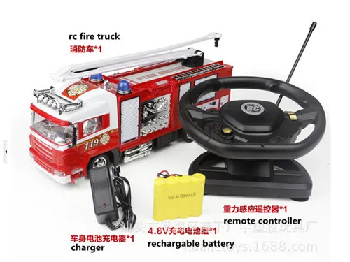 camiones de bomberos de juguete a control remoto