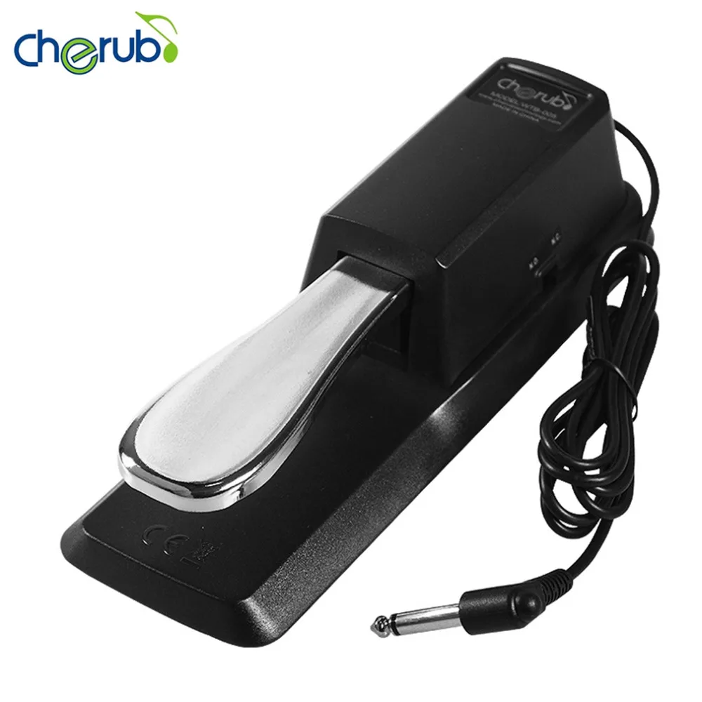 

Cherub Electronic Organ Cherub Metal Sustain Pedal WTB-005 For Electronic Keyboard Musical Instruments Black Ship From Russia