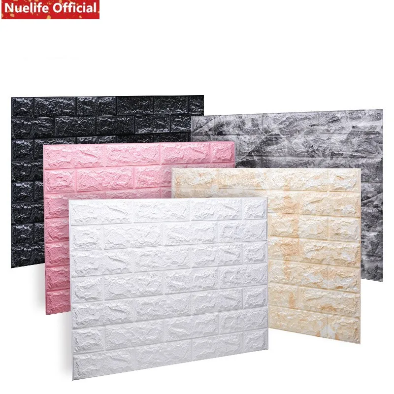  Kindergarten waterproof anti-collision brick pattern XPE foam wallpaper living room TV brick backgr - 33006552671
