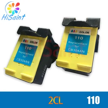 

hisaint 2 Pcs For HP 110 CB304AN Color Ink Cartridge For HP Photo Smart A510 A610 A620 A433 A618 Ink jet Printer Free Shipping