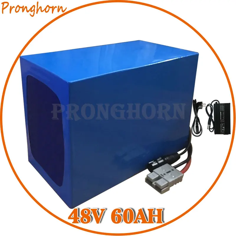 Бесплатная пошлина 48V 2000W 3000W Батарея 60AH Электрический велосипед пакет литий с 70A