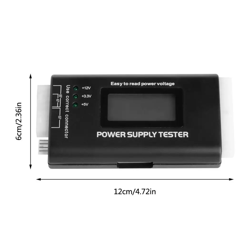 ЖК-блок питания тестовый er многофункциональный компьютер 20 24 Pin Sata lcd PSU HD ATX BTX тестовый источник напряжения высокое качество