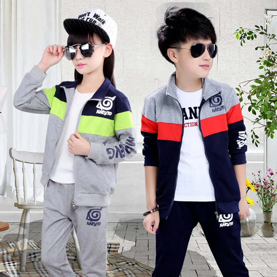 Newborn 3T 12 Yrs Baby Boys Clothes Set Girls Casual Suit Zipper Coat +Pants 2PCS Fashion Two