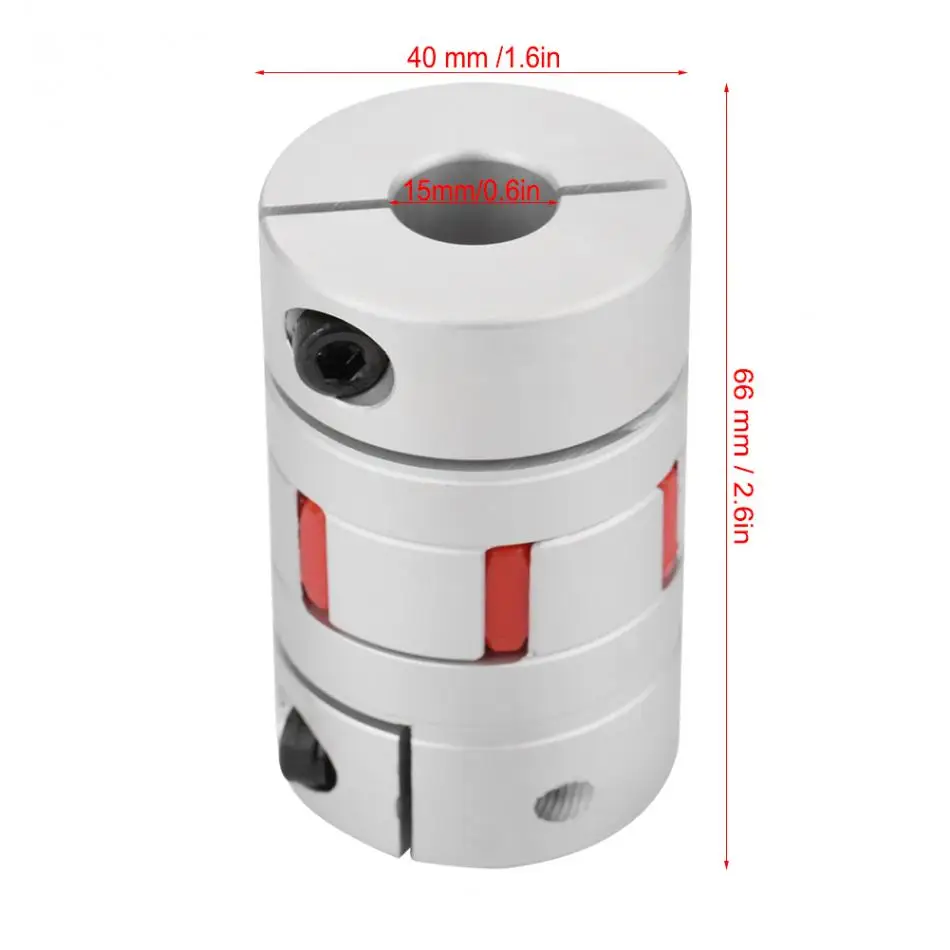 Гибкая кулачковая Соединительная муфта OD40mm x L66mm чпу шаговый двигатель муфта соединительная муфта 15*15 мм Новинка, оптовая продажа