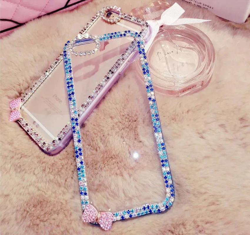 

LaMaDiaa Bling Diamond Rhinestone Soft TPU Phone Case For iphone Xs 11 Pro Max XR 7 8 6 6s plus 7 8 Plus Protective Back Cover