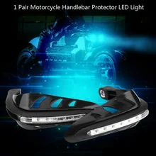 1 пара мотоциклетных поручней протектор с светодиодный дневные ходовые огни рукавицы NR