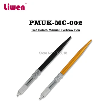 

Top design100pcs/lot professional permanent make up tattoo pen with high quality 15pcs eyebrow micro-blade needles DHL free ship