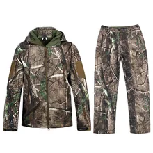 Охотничьи Куртки водонепроницаемая охотничья камуфляжная Толстовка для унисекс Военная камуфляжная и тактическая камуфляжная