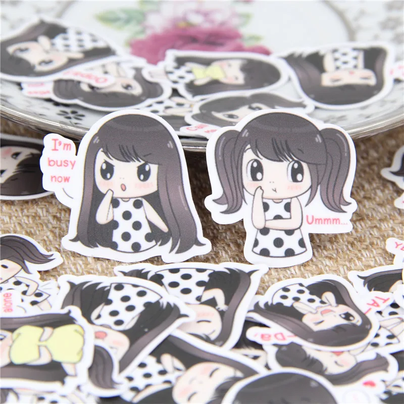 

40 Pcs Sisters homemade expression Stickers for phone waterproof Scrapbooking/ DIY Crafts/ Card Making Sticker Decoration