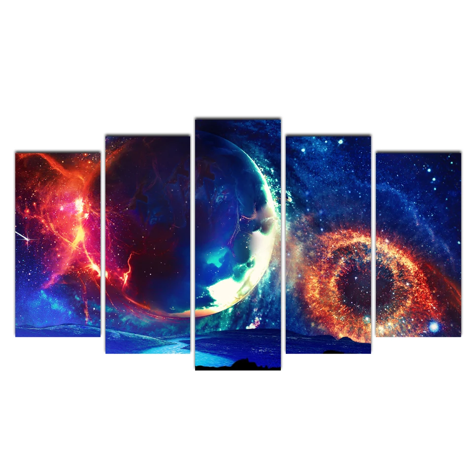 

Canvas Painting Picture Wall Art Picture Home Decor Painting Abstract Celestial Collisions Picuture Art Poster And Prints