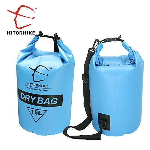 HITORHIKE 15L 25L Многофункциональный Прочный Сверхлегкий Открытый Travel Kit Рафтинг Отдых Туризм Плавание Водонепроницаемый Мешок Сухой Мешок - Цвет: 15L BLUE