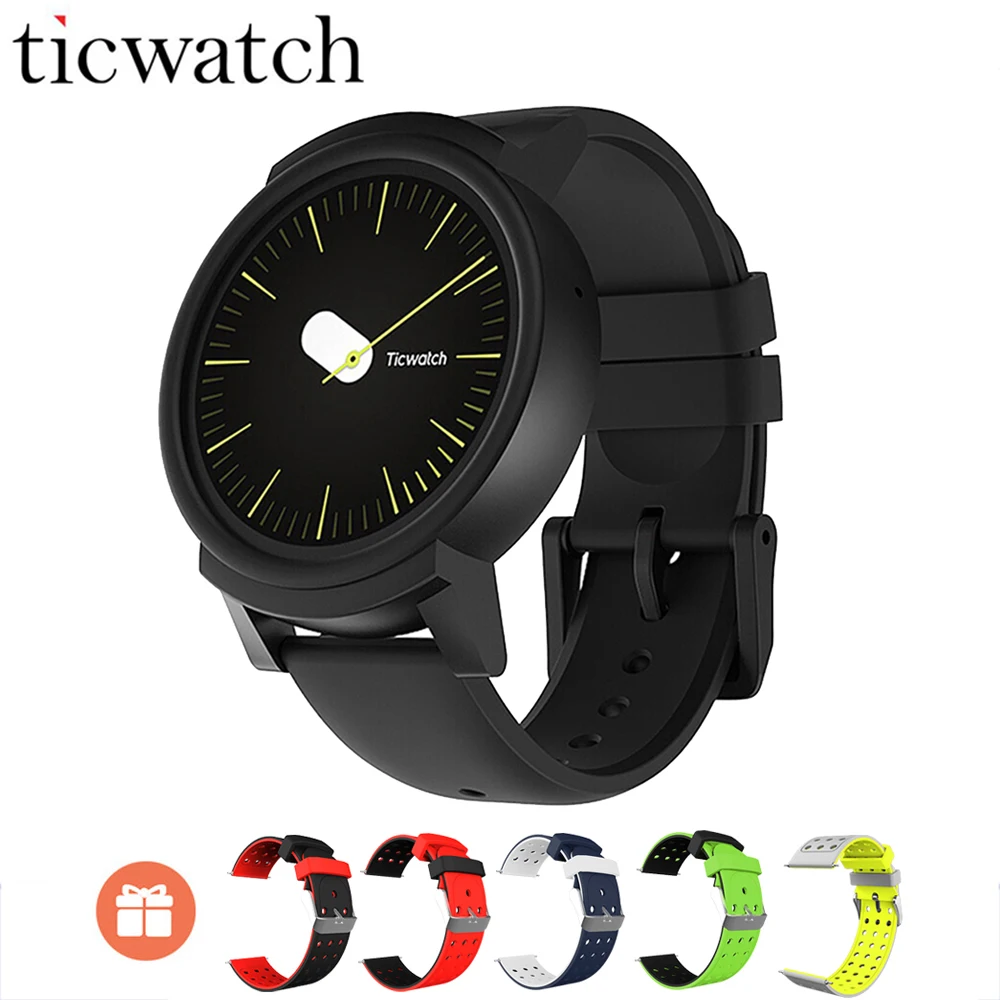 

Gift Strap Ticwatch E Smart Watch WIFI GPS Sports Smartwatch Android Wear OS MT2601 Dual Core IP67 Waterproof Bluetooth 4.1