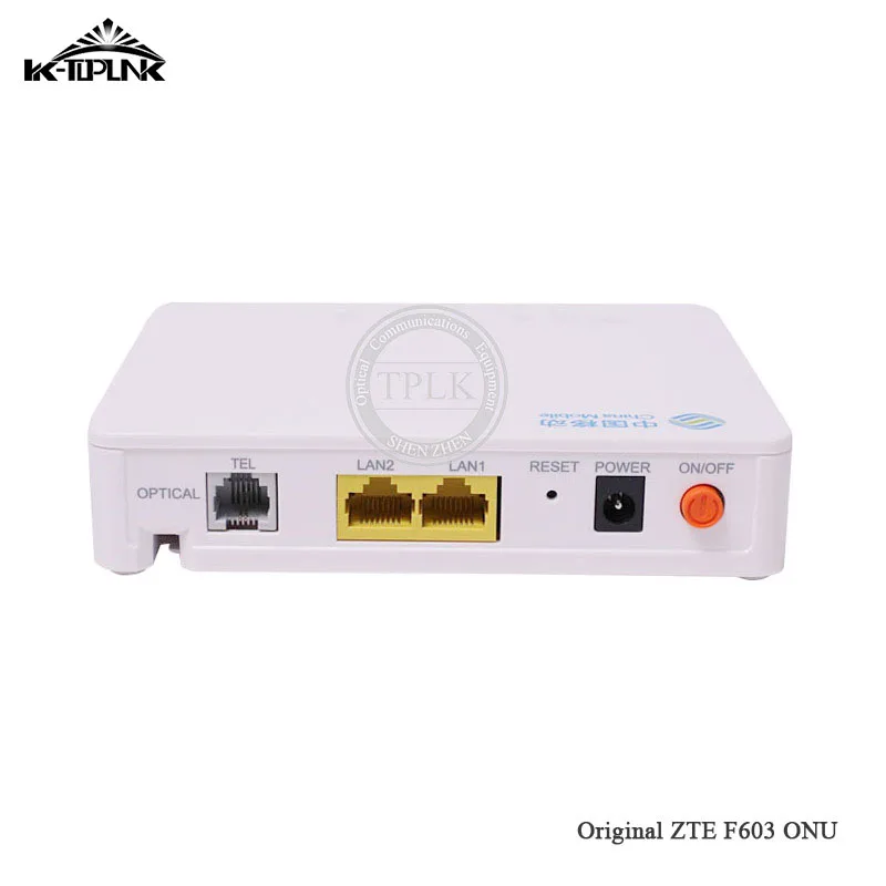 Used ONU for ZTE F603 GPON ONU ONT Router F603 1GE+1FE+1VOIP port,Single Fiber Optical Network Terminal(no boxes