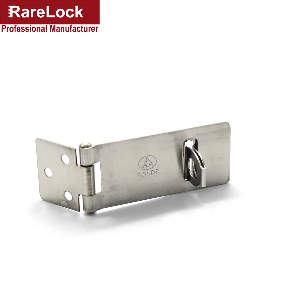 

Rarelock Stainless Hasp Sliding Door Lock for Window Baby Care Air Cabenit Storage Box JA12-2 bb