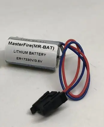 

MasterFire New Original ER17330V/3.6V ER17330V 3.6V MR-BAT PLC Lithium Battery TYPE-MRBAT Li-ion Batteries with plugs