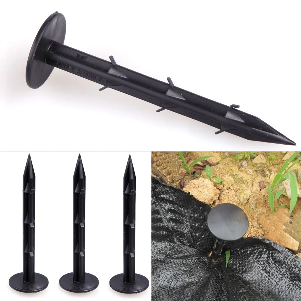 10Pcs set 11cm 15 5cm Black Plastic Mulch Film Mulching Nails font b Gardening b font