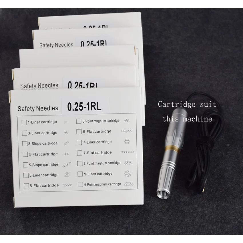 Картридж Needle10pcs 1RL Одноразовые стерилизованное татуировки перманентный Макияж Pen