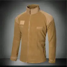 Осенне-зимняя мужская Тактическая Военная флисовая термокуртка для спорта на открытом воздухе, рыбалки, охоты, походов, ветронепроницаемая Теплая Флисовая Куртка