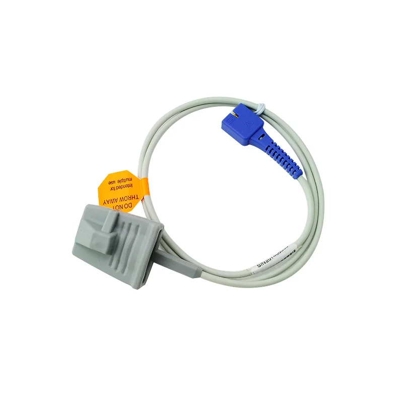 

Quality Guaranteed Medical Device Health Care 9 Pin SpO2 Sensor Cable Soft-tip For Oximeter DS100A Adult Finger Clip
