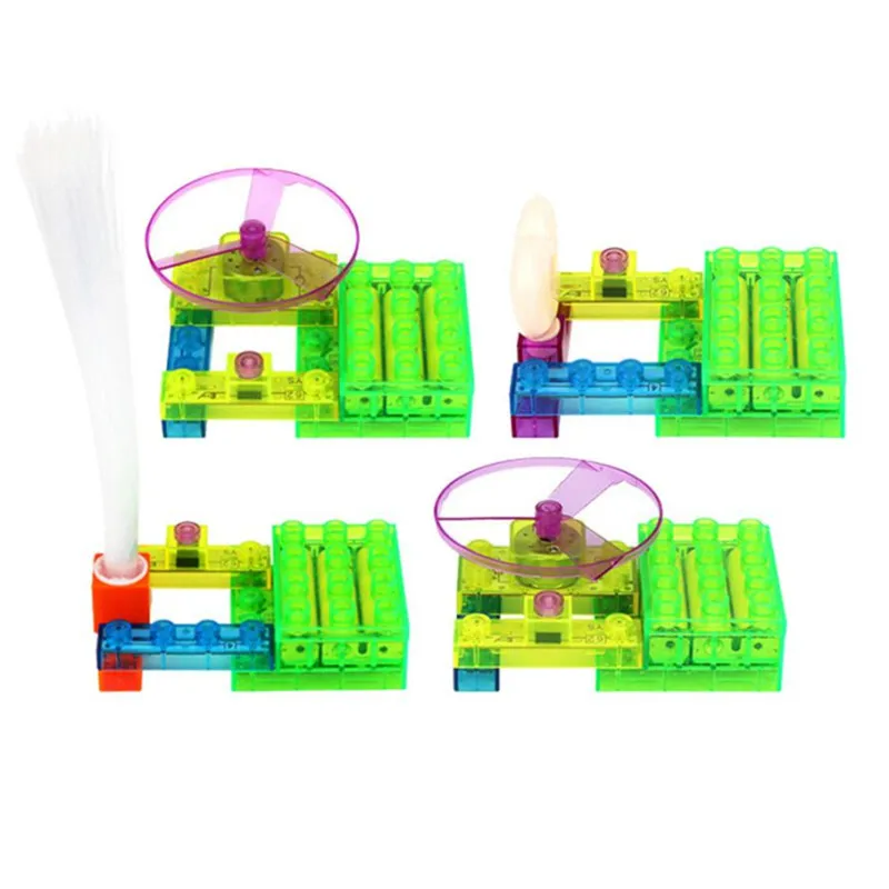 

logic gameEnergy Building Blocks Children Circuit Electronic Four In One Assembling Toys educational games 0821