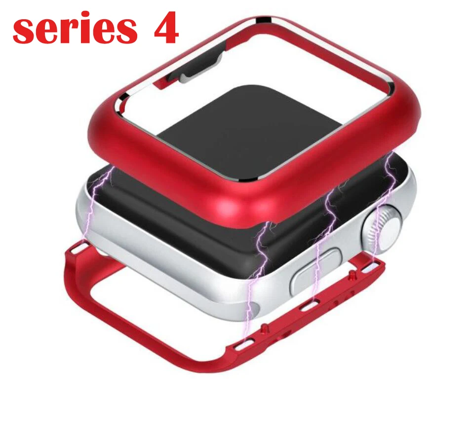 Чехол из алюминиевого сплава для Apple Watch band cover Series 4 38 мм 42 40 44 чехол со встроенным