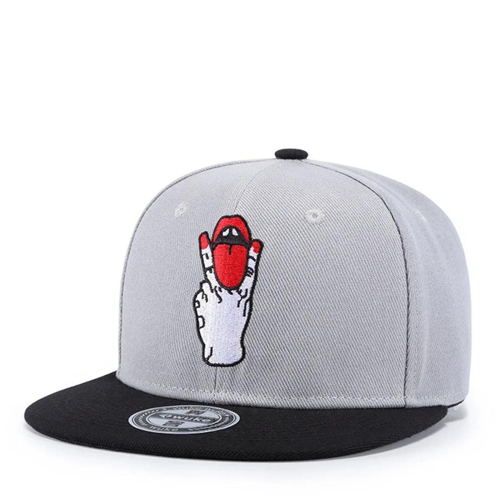 

Wuke Tongue Victory Embroidery Sports Outdoors Hip Hop Cap Casquette Fashion Baseball Gorras for Men Women Fitted Snapback Hat