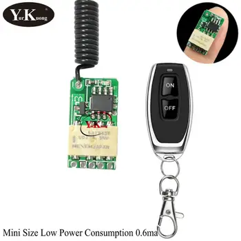 

3AAA Battery 4.5V Mini Relay Remote Control Switch Lithium Battery 3.7V4.2V5V6V7.4V9V12V Low power consumption Contact RF Switch