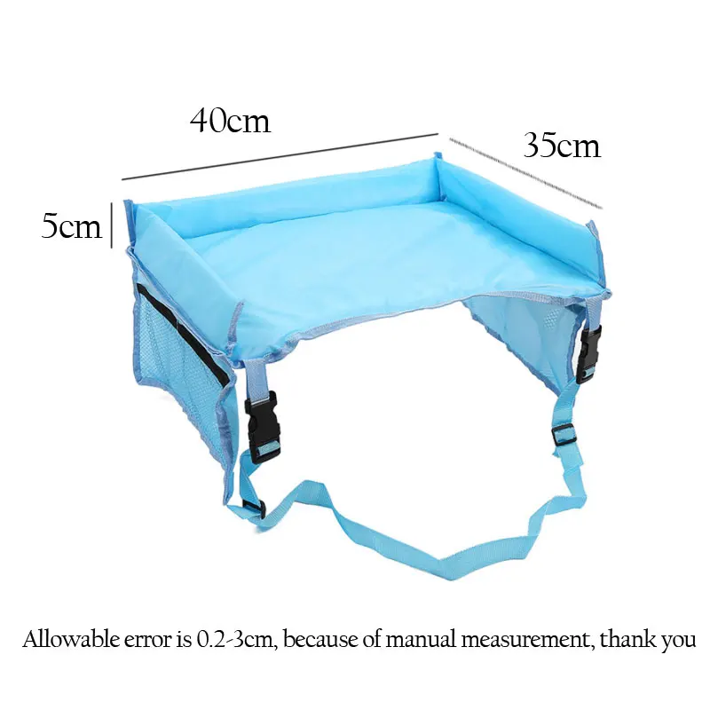 Baby Car Seat Tray Stroller Kids Toy Food Water Holder Desk Children Portable Table For Car New Child Table Storage 40*32cm